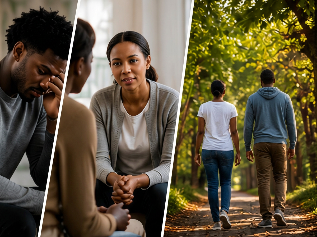 People receiving and giving behavioral health support